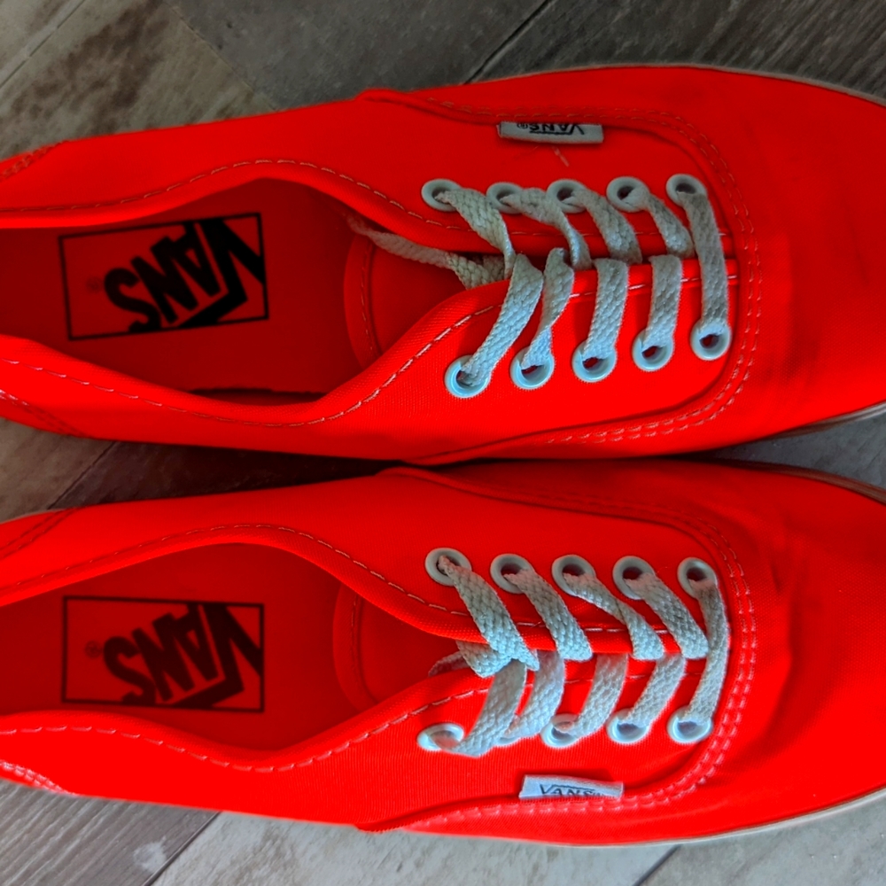 Neon Orange Vans
